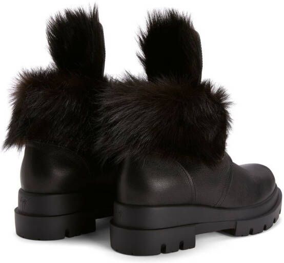 Giuseppe Zanotti Phillis leather ankle boots Black