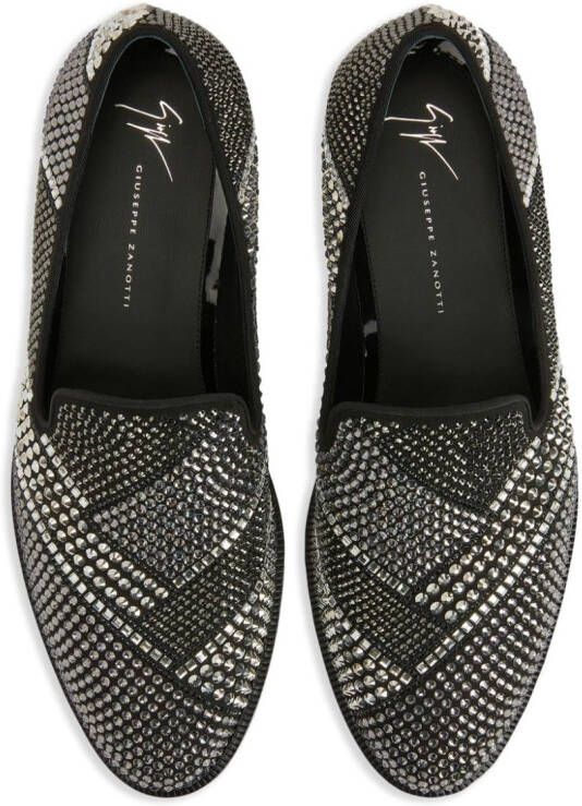 Giuseppe Zanotti Raimond crystal-embellished loafers Black