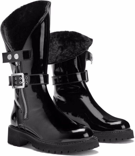 Giuseppe Zanotti Rain patent-leather boots Black