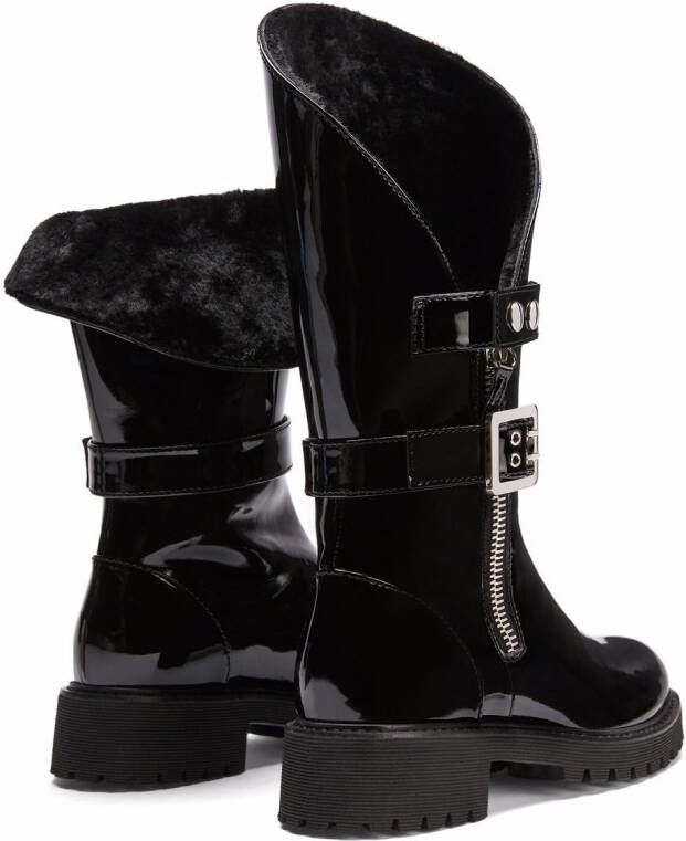 Giuseppe Zanotti Rain patent-leather boots Black