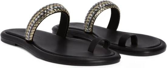 Giuseppe Zanotti Redouart studded sandals Black