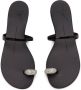 Giuseppe Zanotti Ring-embellished flat sandals Black - Thumbnail 3