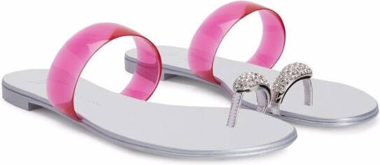 Giuseppe Zanotti Ring Plexi sandals Pink