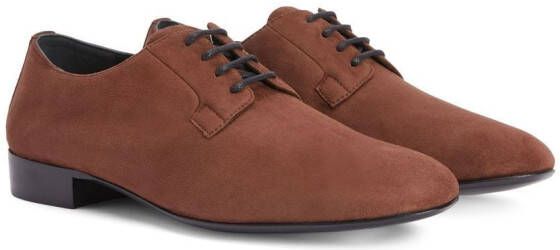 Giuseppe Zanotti Roger suede Derby shoes Brown