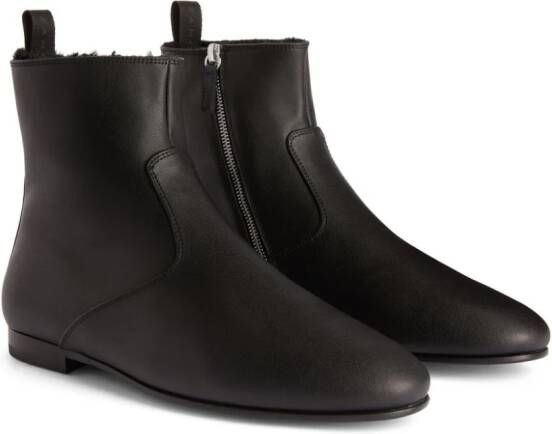 Giuseppe Zanotti Ron leather ankle boots Black