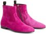 Giuseppe Zanotti Ron panelled suede ankle boots Pink - Thumbnail 2