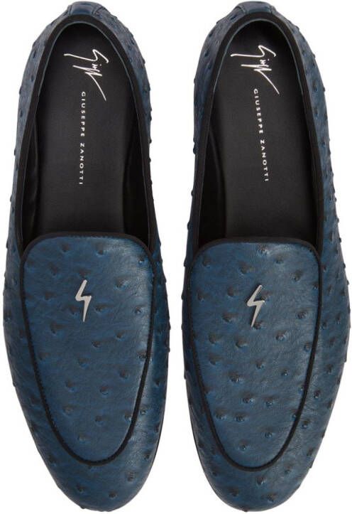 Giuseppe Zanotti Rudolph leather loafers Blue