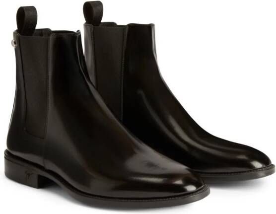 Giuseppe Zanotti Ryim patent-finish ankle boots Black