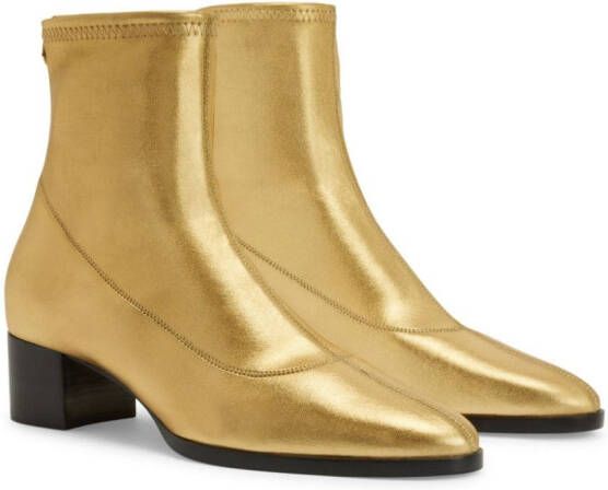 Giuseppe Zanotti Sallie metallic boots Gold