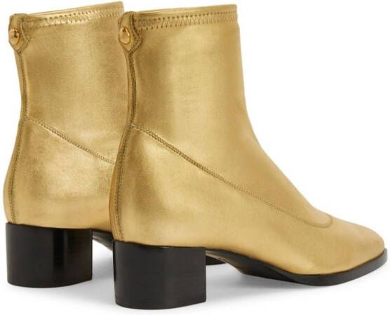 Giuseppe Zanotti Sallie metallic boots Gold