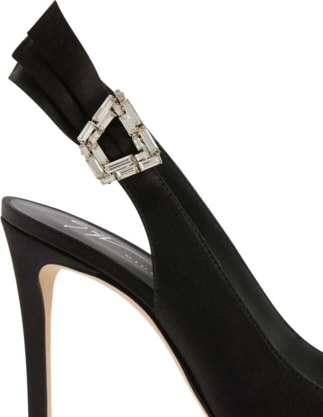 Giuseppe Zanotti Samia 105mm satin pumps Black