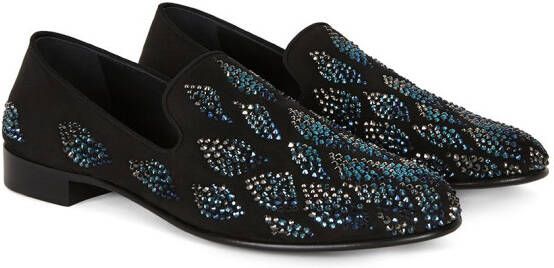 Giuseppe Zanotti Seymour embellished loafers Black