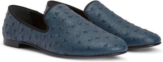 Giuseppe Zanotti Seymour leather loafers Blue