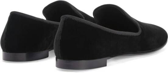 Giuseppe Zanotti Seymour velvet loafers Black