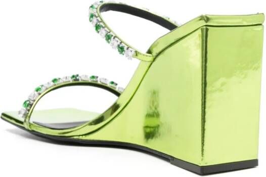 Giuseppe Zanotti Shangay 105mm leather sandals Green
