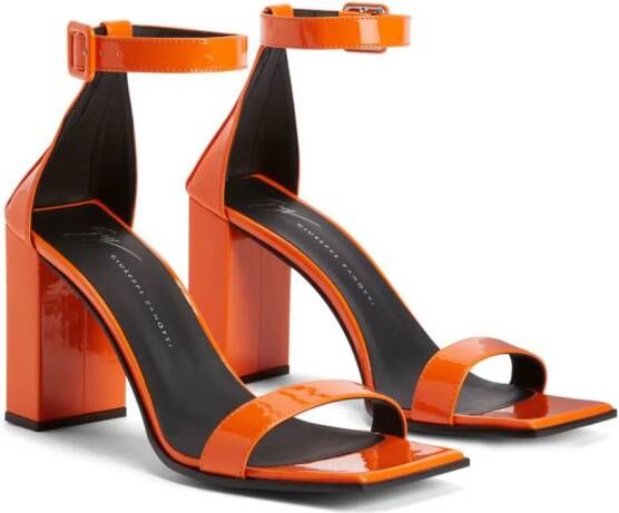 Giuseppe Zanotti Shangay Buckle 85mm sandals Orange
