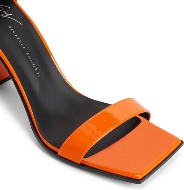 Giuseppe Zanotti Shangay Buckle 85mm sandals Orange