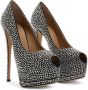 Giuseppe Zanotti Sharon 140mm rhinestone-embellished heels Black - Thumbnail 2
