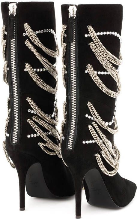 Giuseppe Zanotti Sheena embellished boots Black