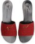 Giuseppe Zanotti Shirley glitter-detail flat sandals Red - Thumbnail 4