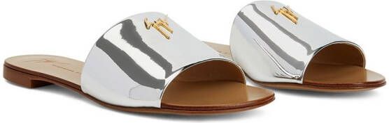 Giuseppe Zanotti Shirley metallic sandals Silver