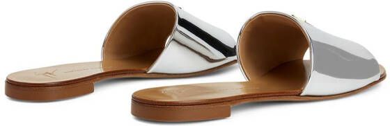 Giuseppe Zanotti Shirley metallic sandals Silver