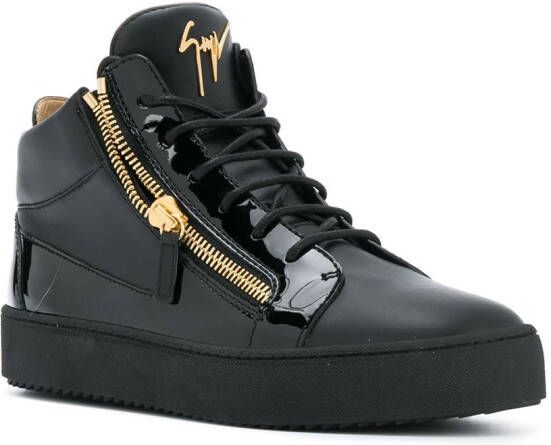 Giuseppe Zanotti side-zip high-top sneakers Black