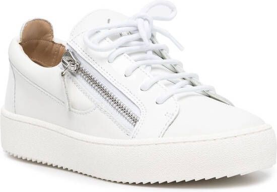 Giuseppe Zanotti side zip sneakers White