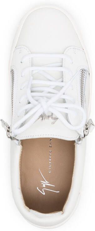 Giuseppe Zanotti side zip sneakers White