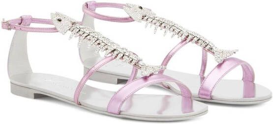 Giuseppe Zanotti Slim open-toe sandals Pink