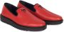 Giuseppe Zanotti logo-detail slip-on loafers Red - Thumbnail 2