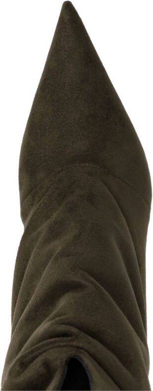 Giuseppe Zanotti slouchy suede 85mm boots Green