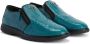 Giuseppe Zanotti snake-skin effect leather loafers Blue - Thumbnail 2