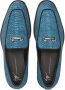 Giuseppe Zanotti snakeskin-effect leather loafers Blue - Thumbnail 4