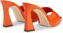 Giuseppe Zanotti Solhene 100mm leather platform mules Orange - Thumbnail 3