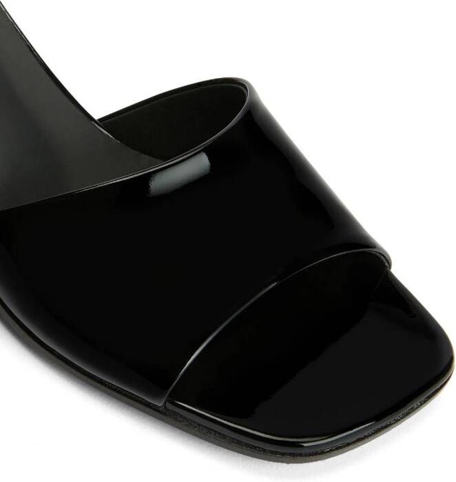 Giuseppe Zanotti Solhene 45mm leather sandals Black