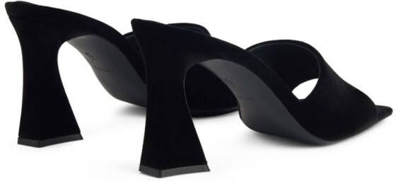 Giuseppe Zanotti Solhene 85mm leather mules Black