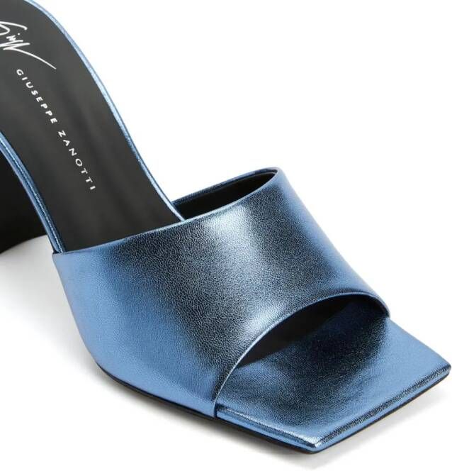 Giuseppe Zanotti Solhene 85mm leather mules Blue