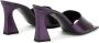 Giuseppe Zanotti Solhene 85mm leather mules Purple - Thumbnail 3