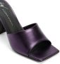 Giuseppe Zanotti Solhene 85mm leather mules Purple - Thumbnail 4