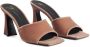 Giuseppe Zanotti Solhene 85mm velvet sandals Brown - Thumbnail 2