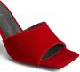 Giuseppe Zanotti Solhene 85mm velvet sandals Red - Thumbnail 4