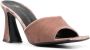 Giuseppe Zanotti Solhene 90mm velvet-effect sandals Neutrals - Thumbnail 2