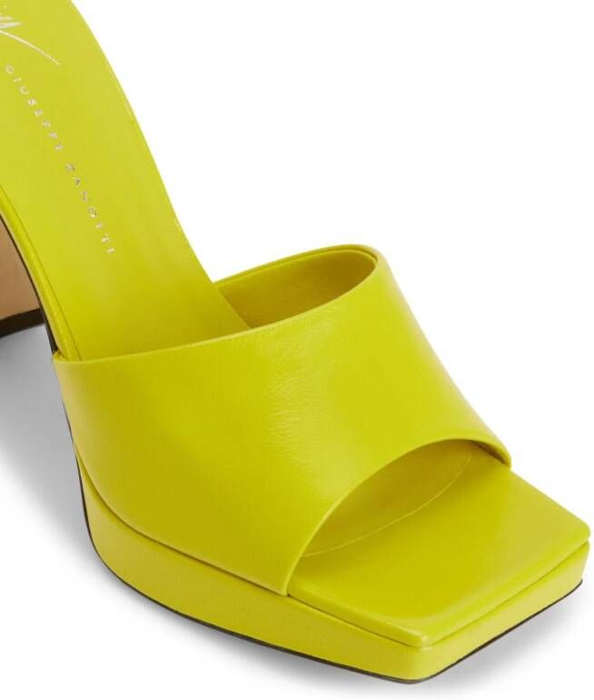 Giuseppe Zanotti Solhene platform leather sandals Yellow