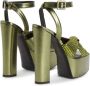 Giuseppe Zanotti Souree 150mm crystal-embellished sandals Green - Thumbnail 3