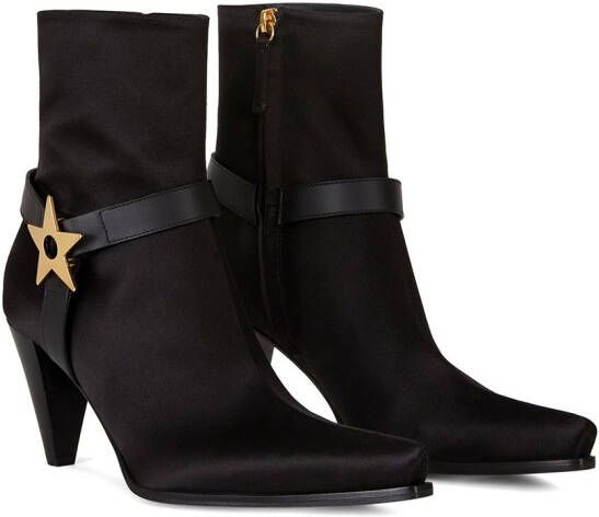 Giuseppe Zanotti star plaque boots Black