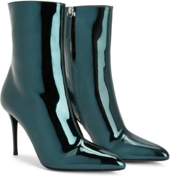 Giuseppe Zanotti stiletto heel ankle boots Green
