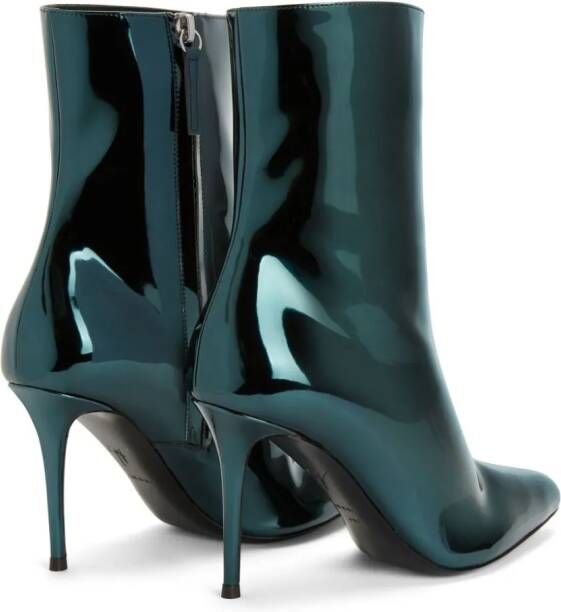 Giuseppe Zanotti stiletto heel ankle boots Green