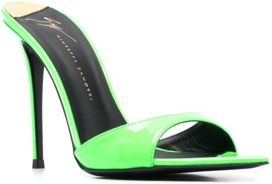 Giuseppe Zanotti stiletto heel mules Green