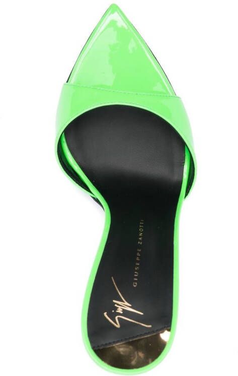 Giuseppe Zanotti stiletto heel mules Green